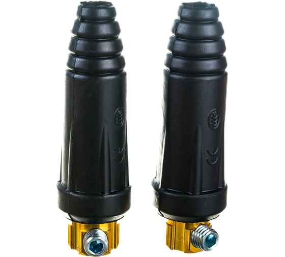 Изображение товара Вилка (2 шт; Dx50) для сварочного кабеля Elitech 0606.014900