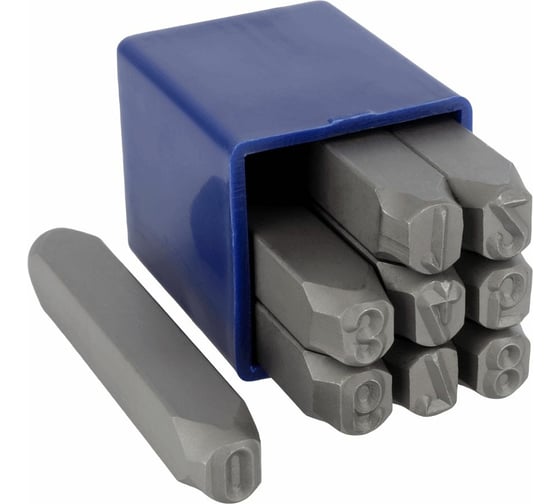 Изображение товара Набор стальных цифровых клейм BERIL 551008 8 мм 12347