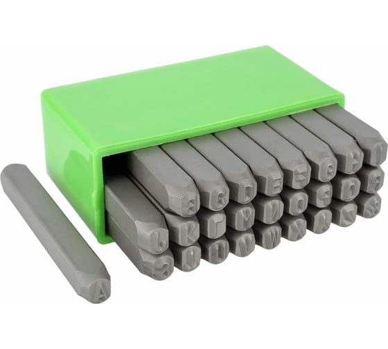 Изображение товара Набор стальных буквенных клейм BERIL 553004 латиница, 4 мм 12810