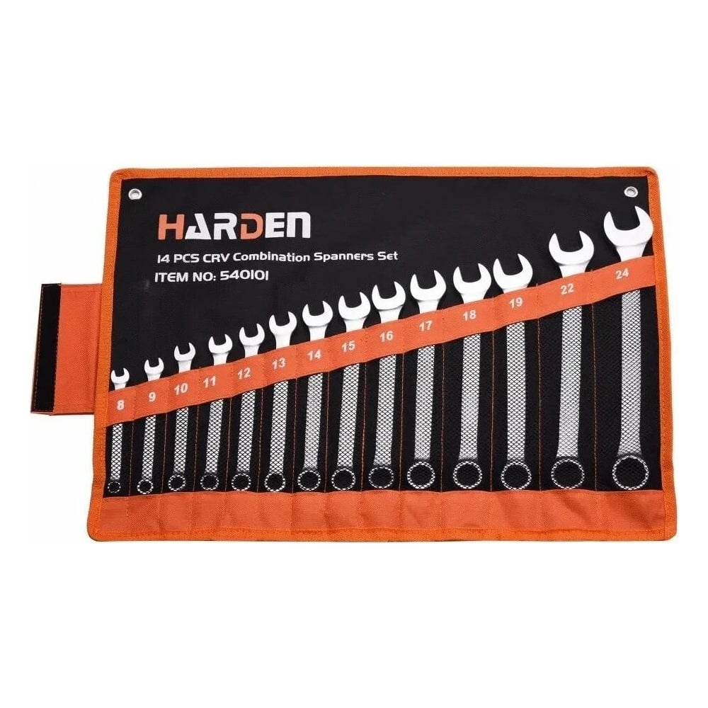 Набор комбинированных ключей Harden профессиональный кабелерез harden