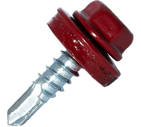 Изображение товара Саморез кровельный по металлу HARDWEX ТМ HWX4-W-P7-4.8x25 мм, св.№3, RAL 3011, 250 шт. 5190000001444