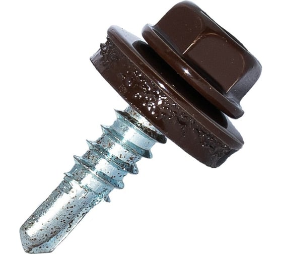 Изображение товара Саморез кровельный по металлу HARDWEX ТМ HWX4-W-P7-4.8x25 мм, св.№3, RAL 8017, 250 шт. 5190000001581