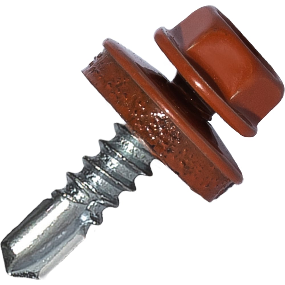 Изображение товара Саморез кровельный по металлу HARDWEX 4.8x25 мм RAL 8004 250 шт