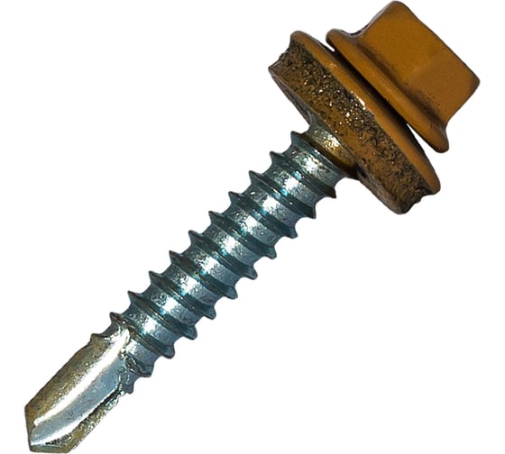 Изображение товара Саморез кровельный по металлу HARDWEX ТМ HWX7-W-P9-5.5x32 мм, св.№3, RAL 1011, 200 шт. 5190000239816