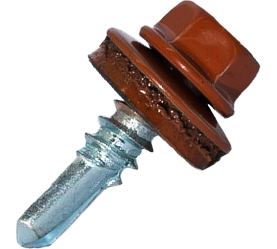 Изображение товара Саморез кровельный по металлу HARDWEX ТМ HWX7-W-P9-5.5x19 мм, св.№3, RAL 8004, 250 шт. 5190000023705