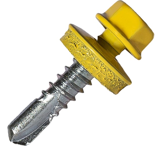 Изображение товара Саморез кровельный по металлу HARDWEX ТМ HWX7-W-P9-5.5x25 мм, св.№3, RAL 1018, 250 шт. 5190000023811