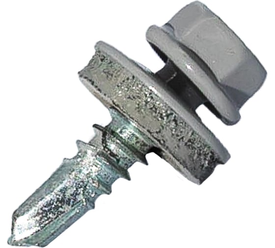 Изображение товара Саморез кровельный по металлу HARDWEX ТМ HWX7-W-P9-5.5x19 мм, св.№3, RAL 7004, 250 шт. 5190000023668