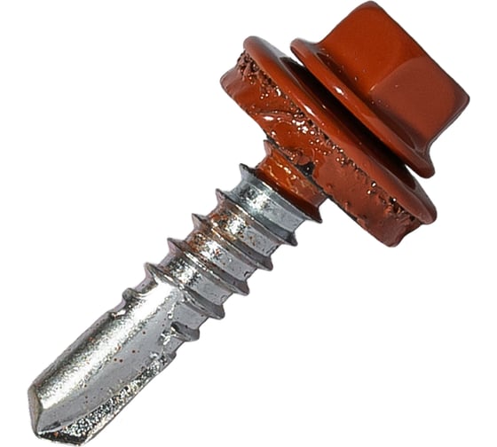 Изображение товара Саморез кровельный по металлу HARDWEX ТМ HWX7-W-P9-5.5x25 мм, св.№3, RAL 8004, 250 шт. 5190000239731