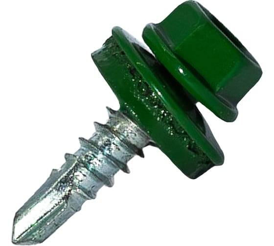 Изображение товара Саморез кровельный по металлу HARDWEX ТМ HWX7-W-P9-5.5x19 мм, св.№3, RAL 6002, 250 шт. 5190000023637