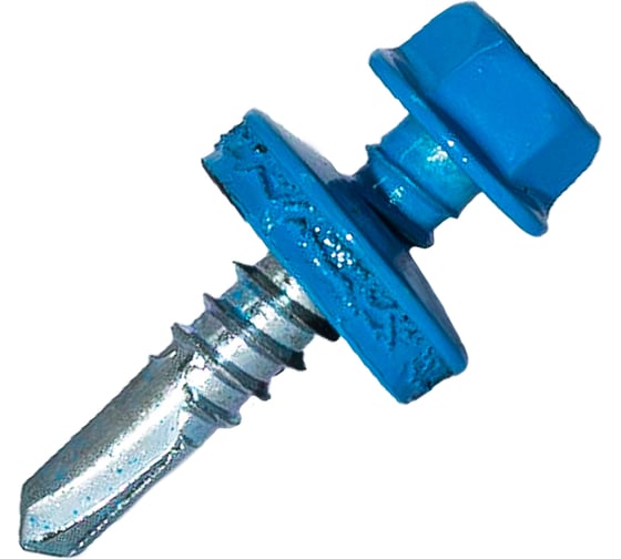 Изображение товара Саморез кровельный по металлу HARDWEX ТМ HWX7-W-P9-5.5x25 мм, св.№3, RAL 5015, 250 шт. 5190000023903