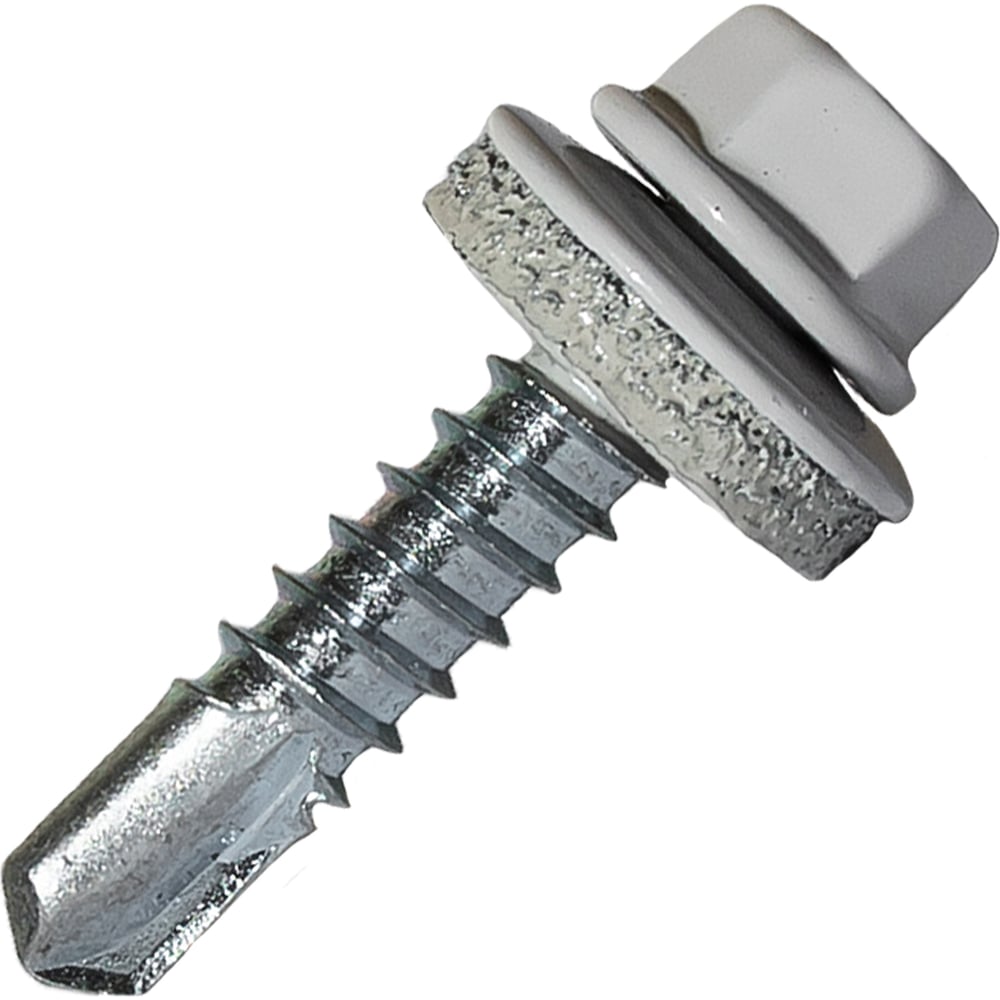 Изображение товара Саморез кровельный по металлу HARDWEX ТМ HWX7-W-P9-5.5x25 мм, св.№3, RAL 7047, 250 шт. 5190000239724