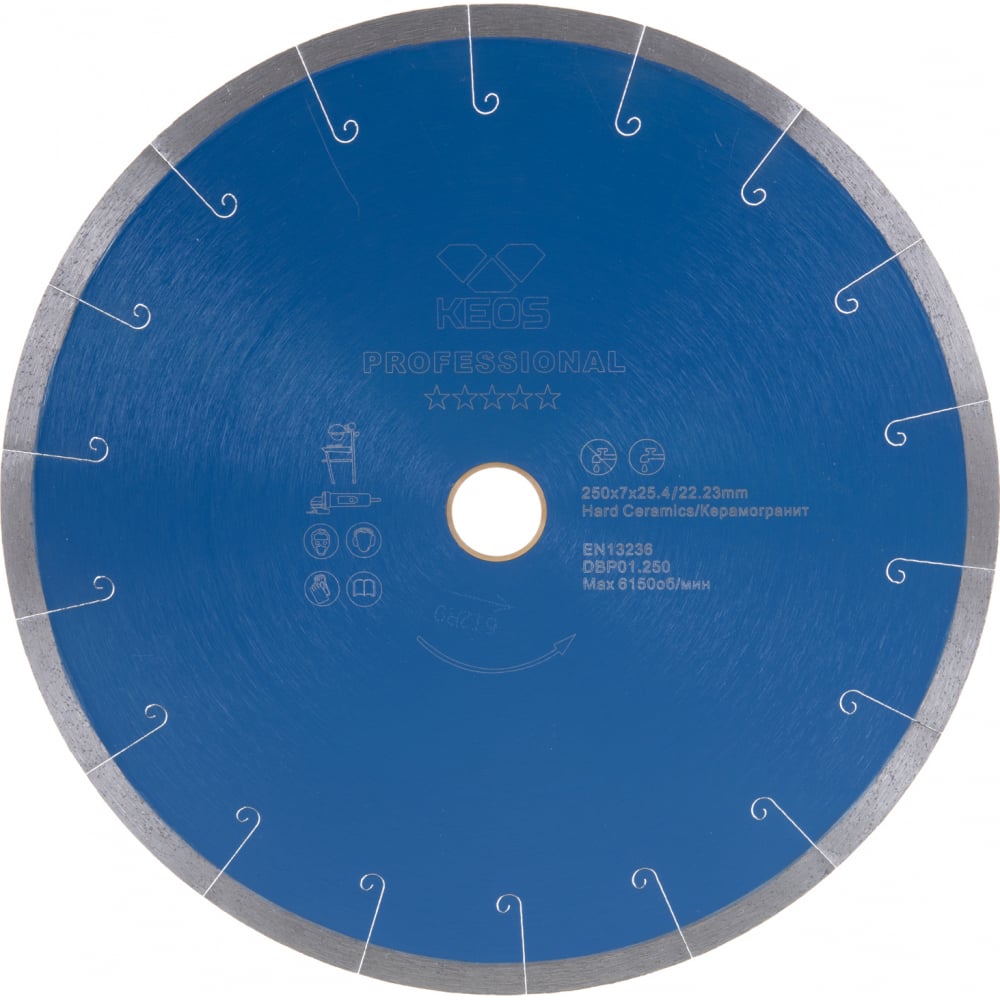 Алмазный диск по керамограниту KEOS алмазный диск по керамограниту для плиткорезов keos