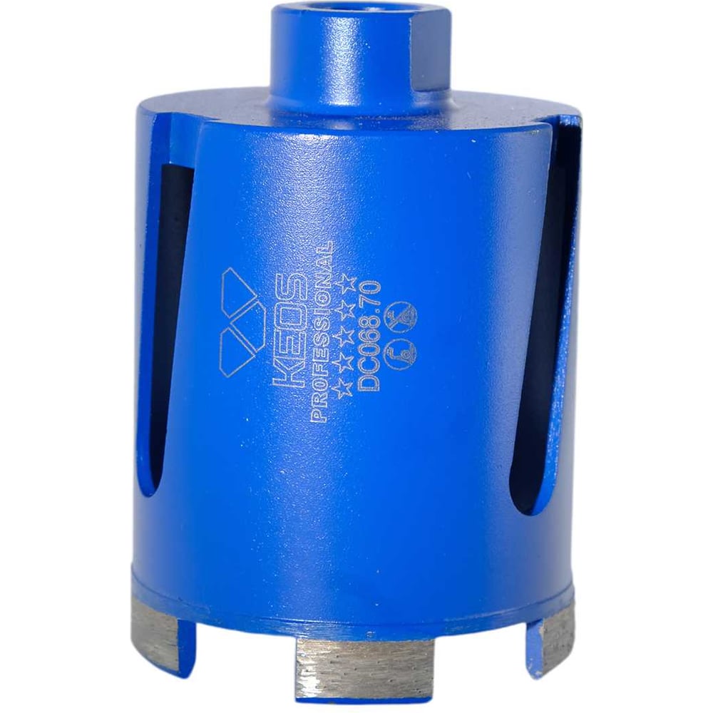 Изображение товара Коронка алмазная KEOS для бетона и камня, 68/70 мм, М16