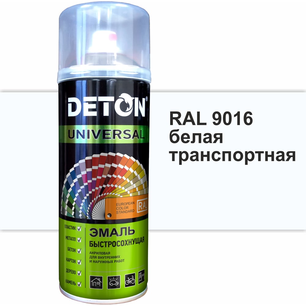 фото Быстросохнущая акриловая эмаль deton