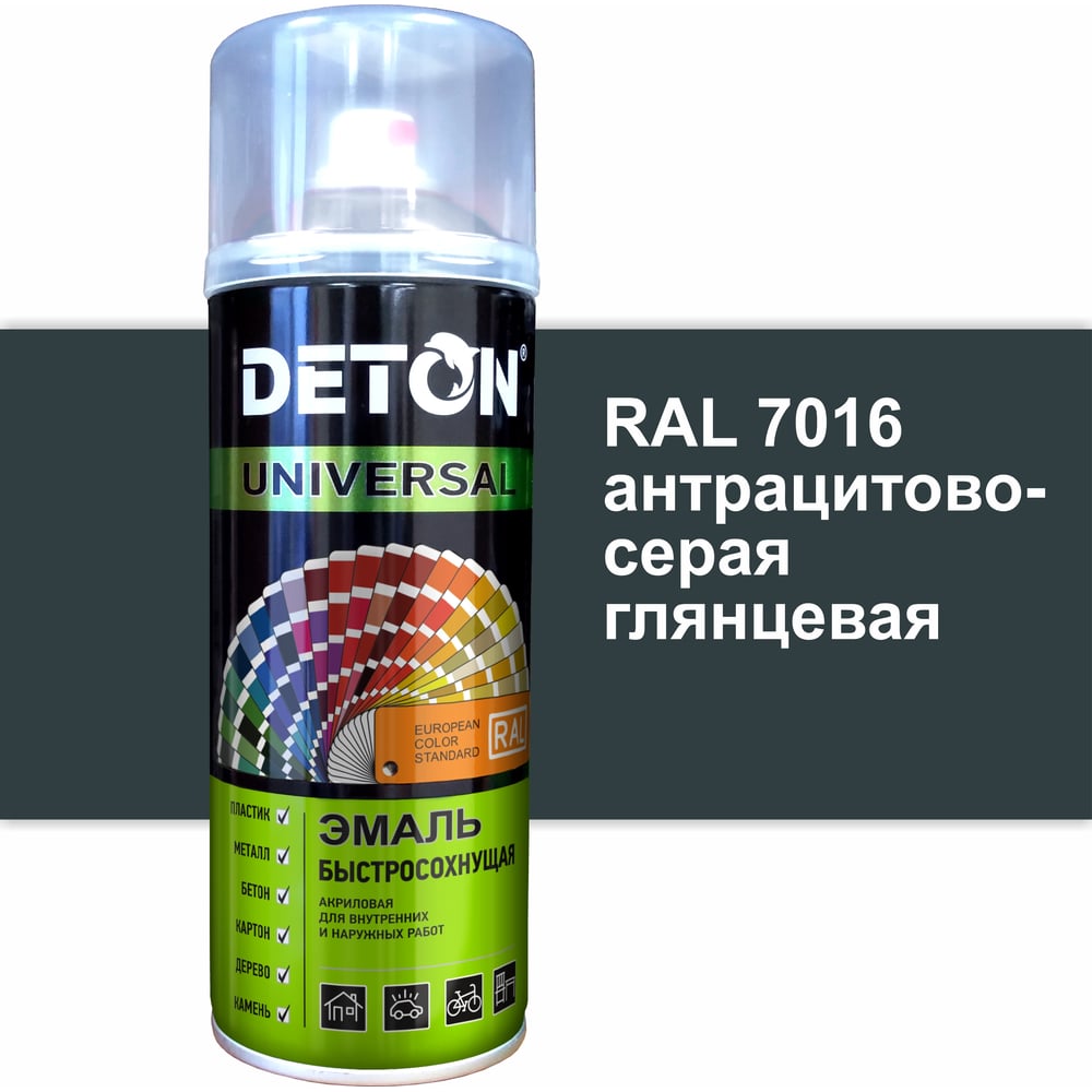 фото Быстросохнущая акриловая эмаль deton