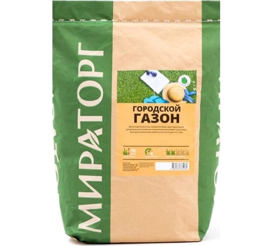 Изображение товара Семена газона Мираторг Городской газон 1 кг 1010024828