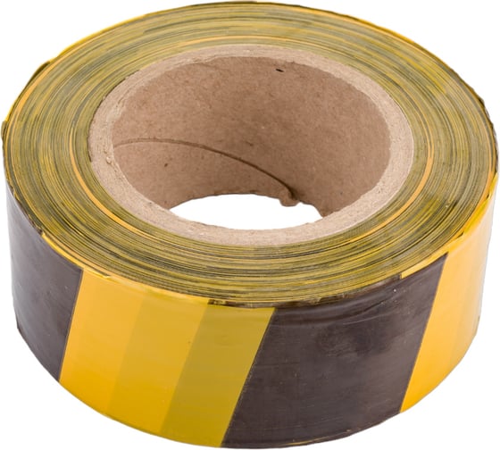 Изображение товара Оградительная сигнальная лента Кордленд черно-желтая, эконом, 50 мм, 150 метров SIG-00003