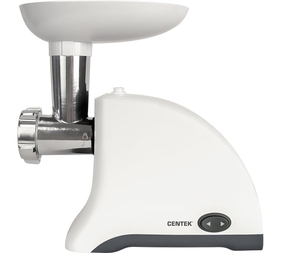 Изображение товара Мясорубка Centek 1550 Вт, реверс, 2 диска, стальной нож и узлы CT-1609 White