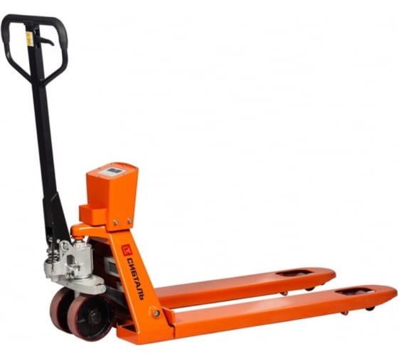 Изображение товара Складская гидравлическая тележка c весами Сибталь модель ACR-ES, 2500 кг 070 2080 2500