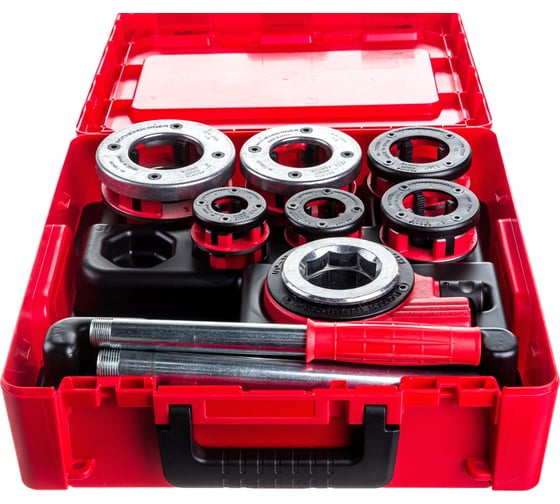 Изображение товара Комплект: резьбонарезной клупп с головками Rothenberger SUPER CUT BSPT R 1/2-2 70892Х