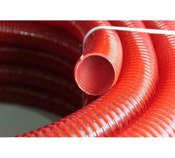 Изображение товара Шланг напорно-всасывающий, морозостойкий ПВХ НОВЭМ Снегирь 7атм 50мм 15м