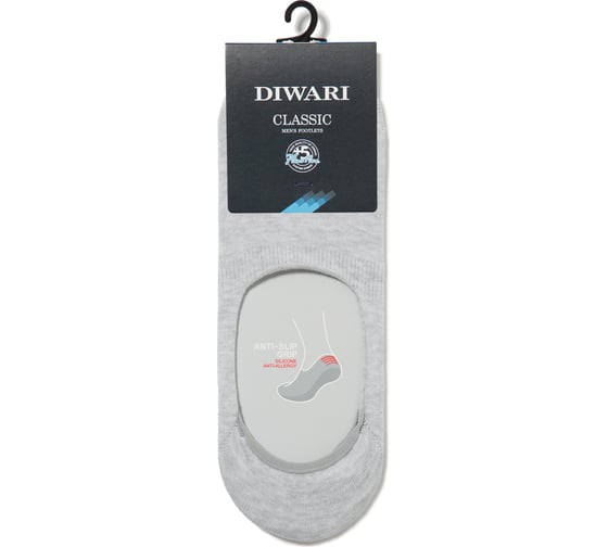Изображение товара Мужские хлопковые подследники DIWARI CLASSIC 16С-17СП, р.25, 000 светло-серый 1001350010010154000