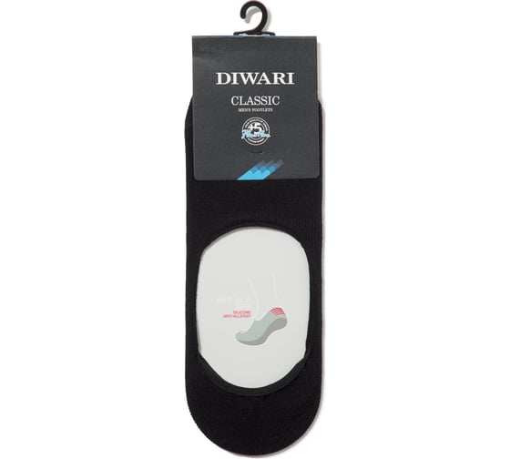Изображение товара Мужские хлопковые подследники DIWARI CLASSIC 16С-17СП, р.25, 000 черный 1001350010010012000