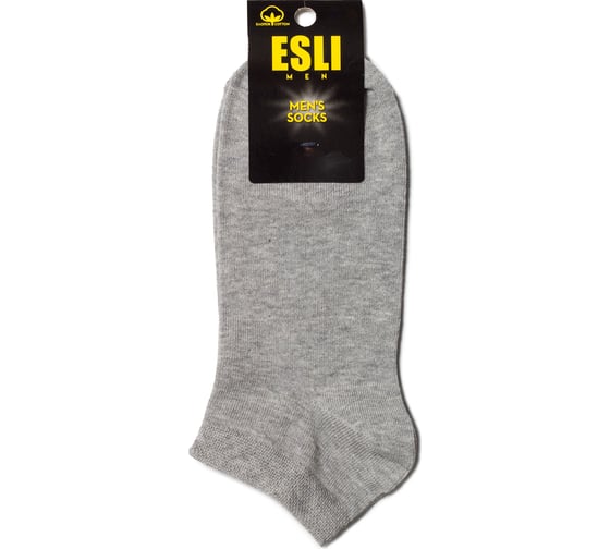 Изображение товара Мужские короткие носки ESLI 19С-146СПЕ, р.25, 000 серый 1001331000020016000