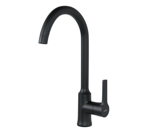 Изображение товара Смеситель для кухни MIXLINE 35k ML23-032 ЧЕРНЫЙ высокий излив боковая ручка 550749