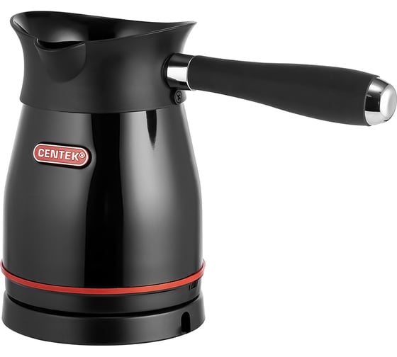 Изображение товара Электрическая турка Centek черный 0.5 л, 480 Вт, нержавеющая сталь, съемная мягкая ручка CT-1098 BL