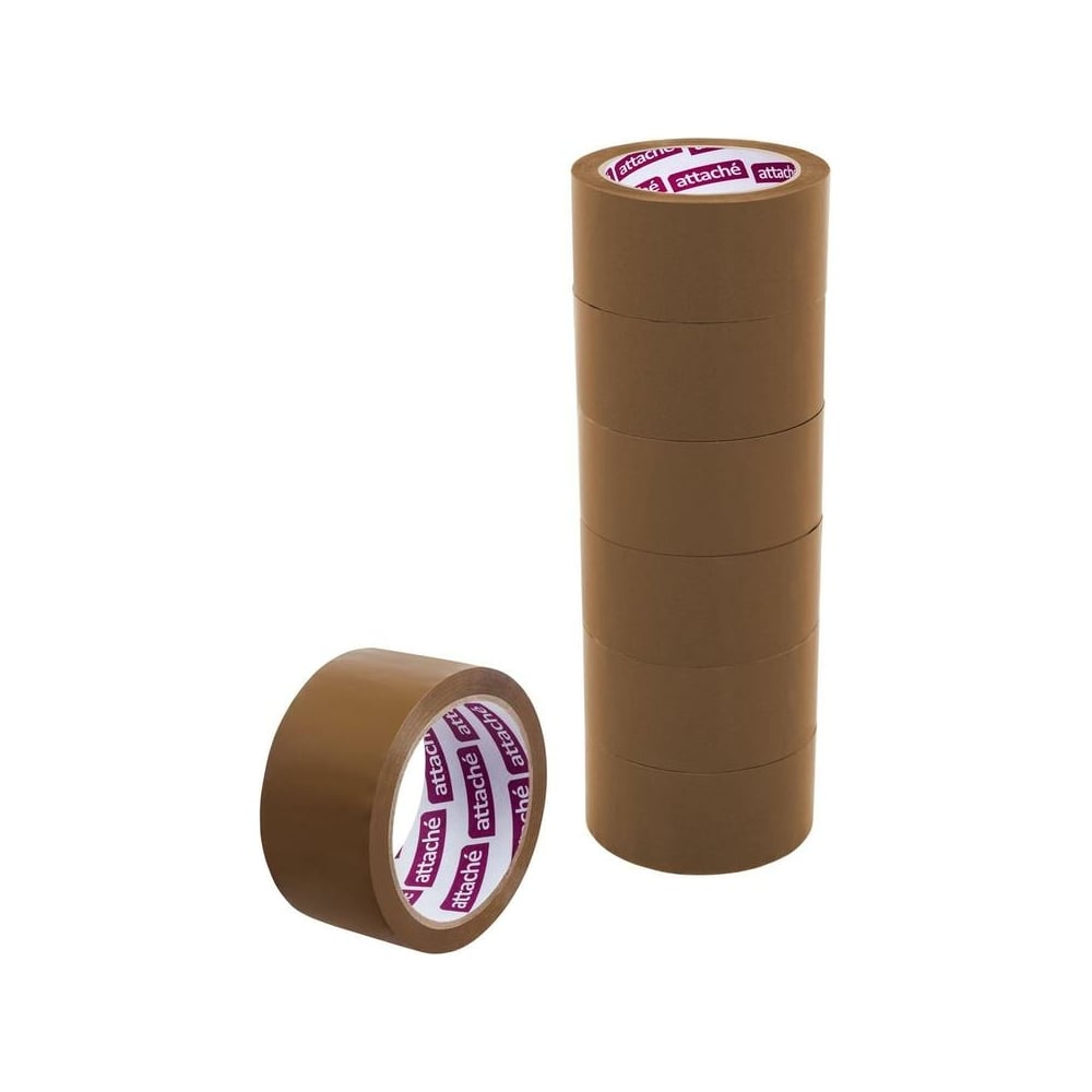 Упаковочная клейкая лента Attache лента бордюрная декоративная гофра высота 15 см коричневый