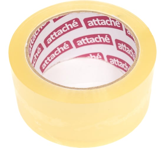 Изображение товара Упаковочная клейкая лента Attache 50 мм х 66 м, 50 мкм, прозрачная, 6 шт. 1312193