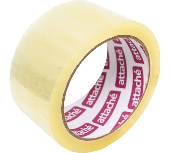 Изображение товара Упаковочная клейкая лента Attache 48 мм х 60 м, 45 мкм, прозрачная, 6 шт. 1312212