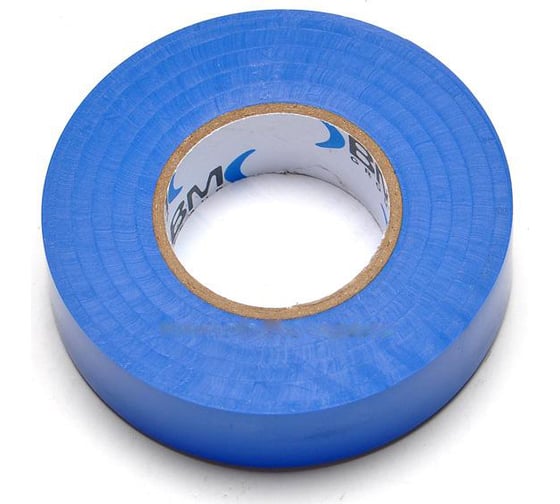 Изображение товара Изолента ПВХ 25 мм x 25 м, цвет синий BM Group BM-ESB2525BL