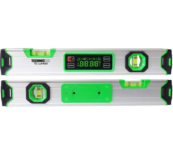 Изображение товара Электронный уровень-угломер TECHNICOM с магнитом, ЖК дисплей, 400 мм, 0-360° TC-LA400