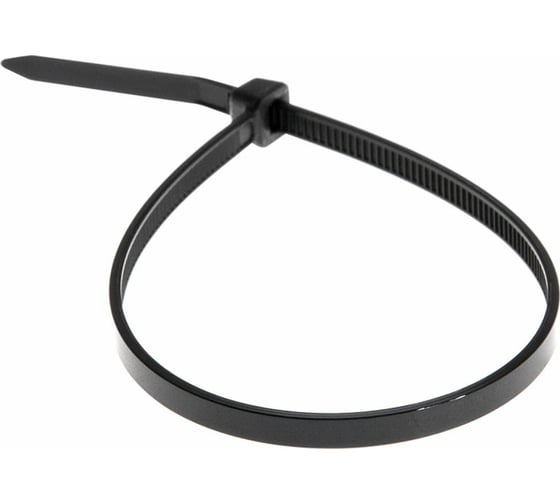 Изображение товара Кабельная стяжка BM Group цвет черный, устойчивая к воздействию УФ-лучей, 300x4,8 мм, 100 шт. BM-N3048