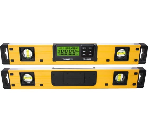 Изображение товара Электронный уровень-угломер TECHNICOM с магнитом ЖК дисплей, 450 мм, 0-360° TC-LA450