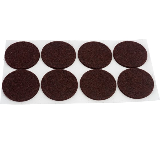 Изображение товара Самоклеящиеся накладки-протекторы для мебели Рыжий кот 8 шт., 35 мм, коричневый 105206