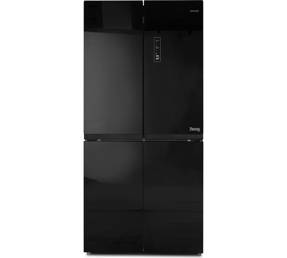 Изображение товара Холодильник Centek Total NF 456 л (153 л/303 л) 655x833x1775 мм, стекло, 4 двери CT-1756 Black Glass