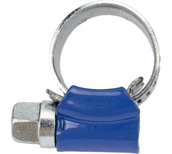 Изображение товара Червячный хомут KORUDA 8-14/9.7 мм, W1, синий замок KR-H54550