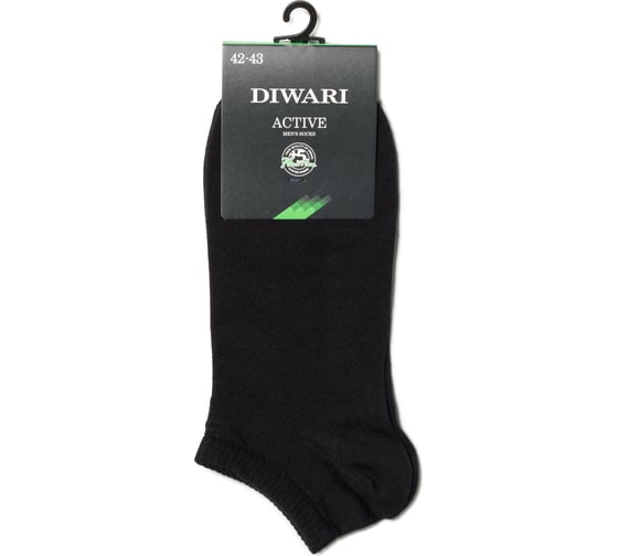 Изображение товара Мужские ультракороткие носки DIWARI ACTIVE 15С-74СП, р.27, 000 черный 1001330060030012000