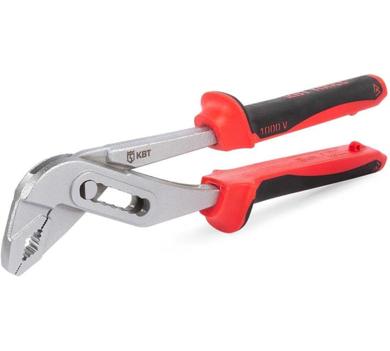 Изображение товара Переставные изолированные клещи КВТ 250 мм до 1000В 61436