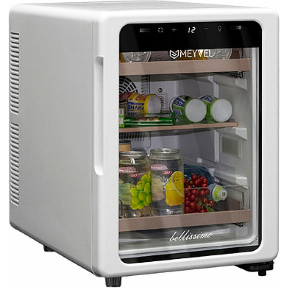 Холодильник для напитков и косметики MEYVEL разделитель для полок корзин larvij 48x12x1 2 см пластик белый
