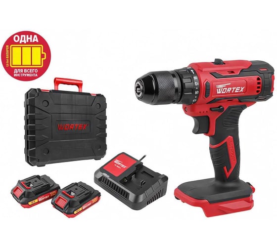 Изображение товара Аккумуляторная дрель-шуруповерт WORTEX BD 1820-1 Li ALL1 0329209