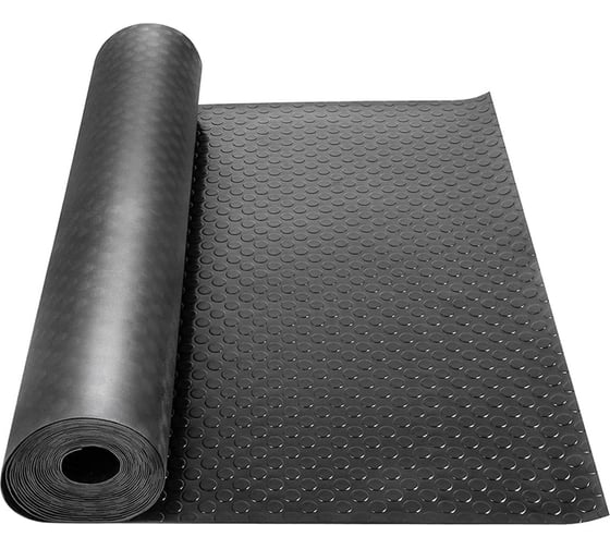 Изображение товара Покрытие резиновое "Монетка" Технология 1,2x10 м черный 00-00006112
