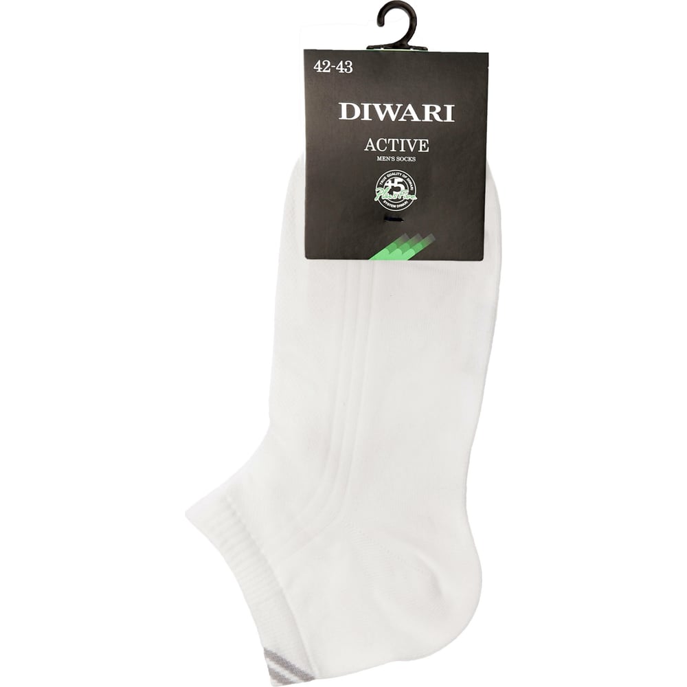 Мужские короткие носки DIWARI носки мужские конте актив р 27 белый короткие 19 с 181 сп