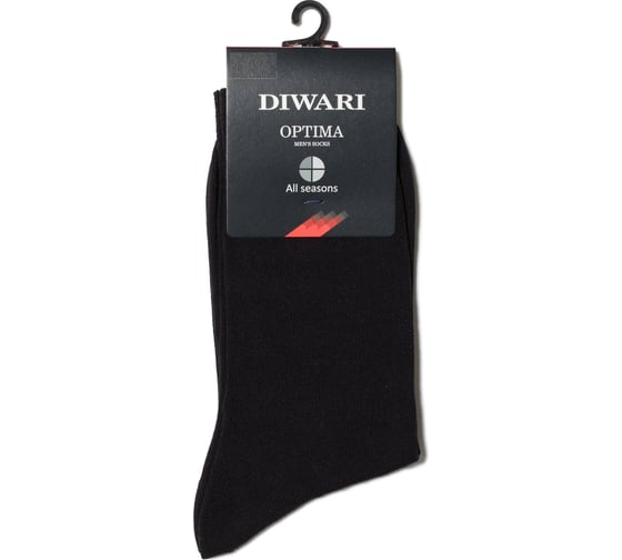 Изображение товара Мужские носки DIWARI OPTIMA All seasons, 7С-43СП, р.29, 000 черный 1001330370050012000