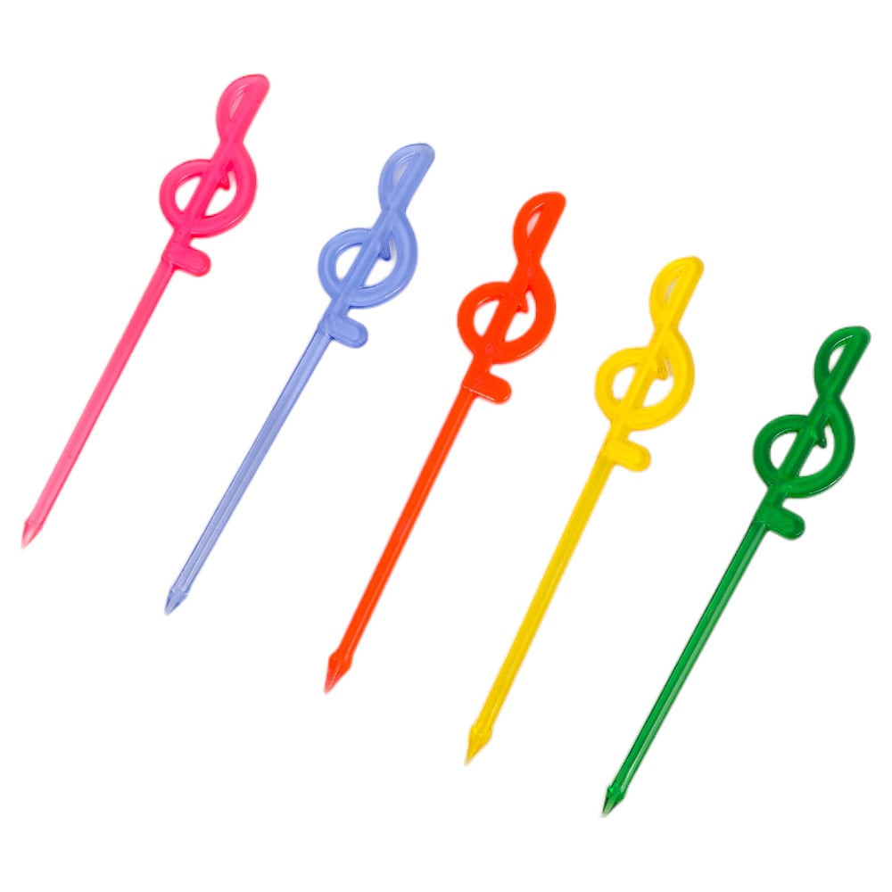 Изображение товара Классический набор шпажек для канапе МУЛЬТИДОМ Скрипичный ключ 20 шт 81 мм