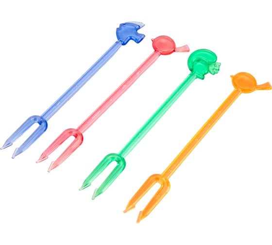 Изображение товара Шпажки для канапе МУЛЬТИДОМ Зоопарк набор 20 шт, длина 86 мм МГ76-70