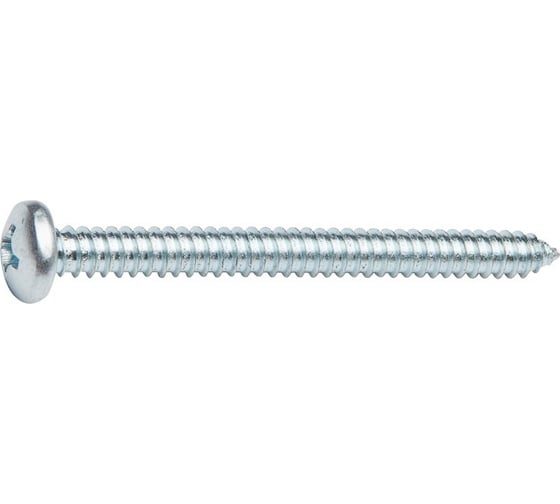 Изображение товара Универсальный шуруп с полусферической головкой STARFIX 5,5x50 мм, белый цинк, острый, DIN 7981, 250 шт. SMC3-50310-250